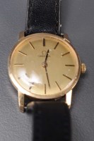 Lot 757 - Omega: a lady's 9ct. gold wristwatch, with...