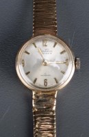 Lot 766 - Bentima: a lady's 9ct. gold wristwatch, with...