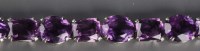 Lot 809 - An amethyst bracelet, c.1890, composed of...