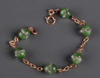 Lot 838 - A late Victorian chrysoprase and crystal...