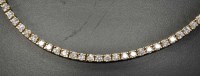 Lot 856 - A fifty-five stone diamond bracelet mounted in...