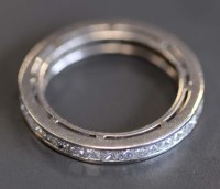 Lot 896 - A diamond eternity ring, the princess cut...