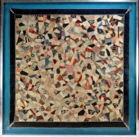 Lot 1001 - A patchwork tapestry worked by Queen Victoria,...