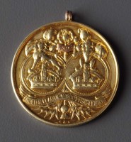 Lot 1004A - A Victorian 15ct. gold English/Scottish League...