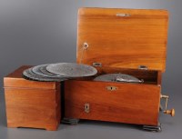 Lot 1047 - A late 19th Century Polyphon, in walnut case,...