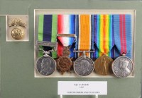 Lot 1069 - A group of Great War and other medals, awarded...