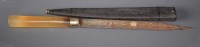 Lot 1072 - A Middle Eastern hunting knife, the 7in....