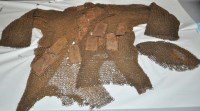 Lot 1081 - An Indian chain-mail and plate, shirt and hood,...