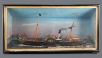 Lot 1088 - A diorama of the paddle steamer RMS Britannia,...