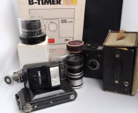 Lot 1110 - A Kodak ''Art Deco'' folding camera; two...