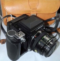 Lot 1165 - A Bronica ETR-C medium-format SLR camera,...