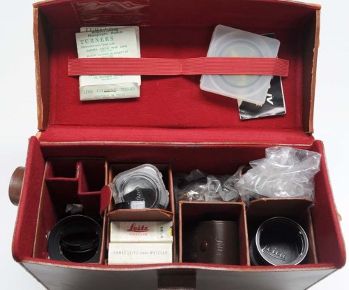 Lot 1216 - A Leica 28mm auxiliary optical viewfinder; a...