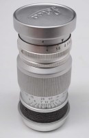 Lot 1231 - A Leitz Elmar screw-fit 90mm f4 lens, serial...