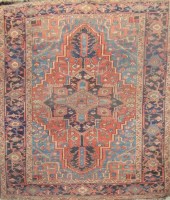 Lot 1240 - A mid 20th Century Heriz carpet, with...