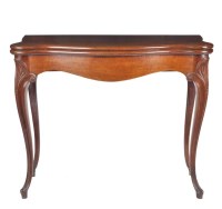 Lot 1309 - A late Georgian card table in the Hepplewhite...