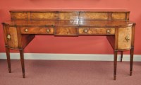 Lot 1315 - A George III Scottish mahogany sideboard, with...