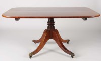 Lot 1325 - A George III rectangular mahogany tip-up-top...