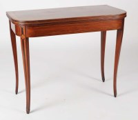 Lot 1326 - A late George III rectangular mahogany tea...