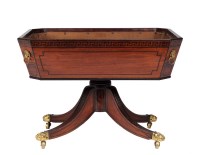 Lot 1330 - A George IV mahogany wine cooler with reeded...