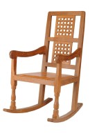 Lot 1348 - A Mouseman carved oak rocking chair, the...