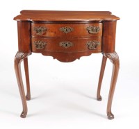 Lot 1365 - A Dutch influence American mahogany side table,...