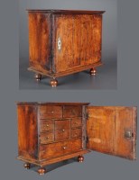 Lot 1383 - A late 17th Century oak and walnut veneered...