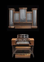 Lot 1409 - A Viscount Empire electric organ, in varnished...