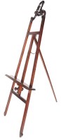 Lot 1453 - A late Victorian stained wood easel, with...