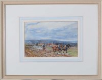 Lot 38 - Roland Henry Hill (1873-1952) A PLOUGHMAN AND...