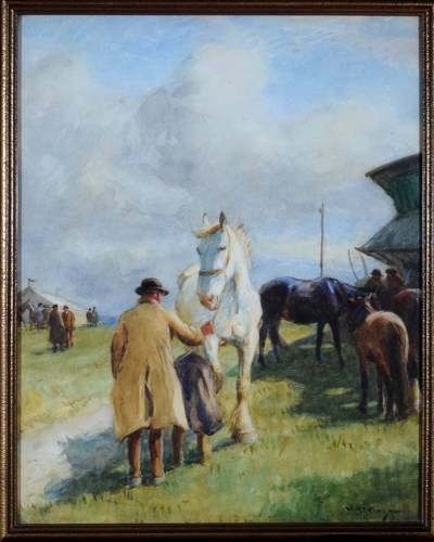 Lot 56 - John Atkinson (1863-1924) ''APPLEBY HORSE FAIR'...