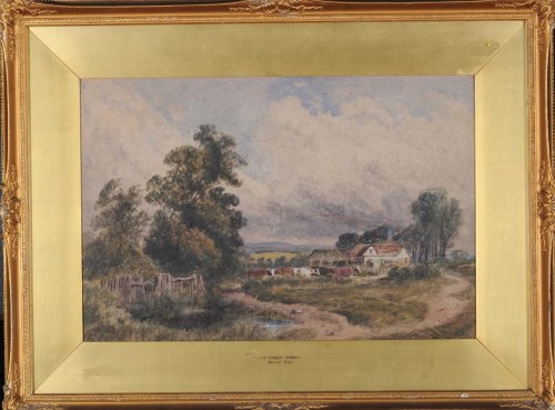 Lot 80 - David Cox, RA, RWS (1783-1859) ''A LONELY FARM'...
