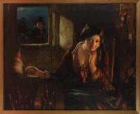 Lot 129 - J*** Fisher (19th Century) ''MOLLY BAWN SEATED...