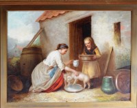 Lot 130 - Alexander Leggatt (1828-1884) A MOTHER AND...