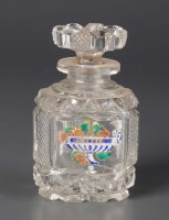 Lot 203 - A cut glass scent flask, early 19th Century,...