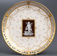 Lot 210 - A Minton 'Pate sur Pate' plate, by Albion...