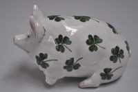 Lot 220 - Wemyss: a small pig, painted with clover...