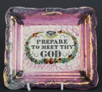 Lot 282 - ''Prepare to meet thy GOD'': a pink and copper...