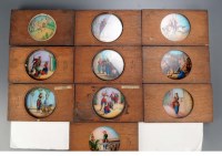 Lot 394 - A part set of magic lantern slides, telling a...