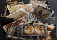 Lot 411 - A collection of stereoscope slide, mainly...