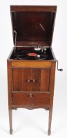 Lot 436 - A Columbia cabinet graphonola, 12 in. (30cms)...