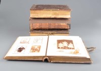 Lot 466 - Four musical photograph albums, in gilt and...