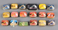 Lot 494 - A collection of HMV needle tins, each with the...