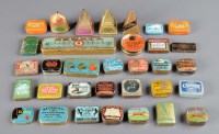 Lot 496 - A collection of needle tins, to include: three...