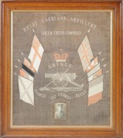 Lot 522A - A commemorative needlework picture, for the...