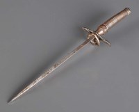 Lot 527 - An Italian all-steel stiletto, probably 17th...