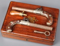 Lot 538 - A pair of 19th Century 80-bore percussion...