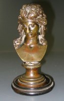 Lot 542 - A bronze bust of Ariadne, after a design by...