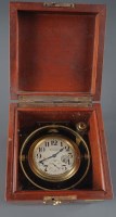 Lot 555 - A Waltham Watch Co. marine chronometer, the 8...