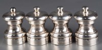 Lot 609 - Three Elizabeth II peppermills and matching...