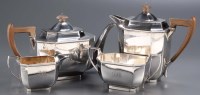 Lot 611 - A George VI four-piece tea service, by Reid &...